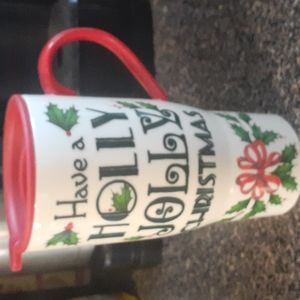 Lenox porcelain mug with lid